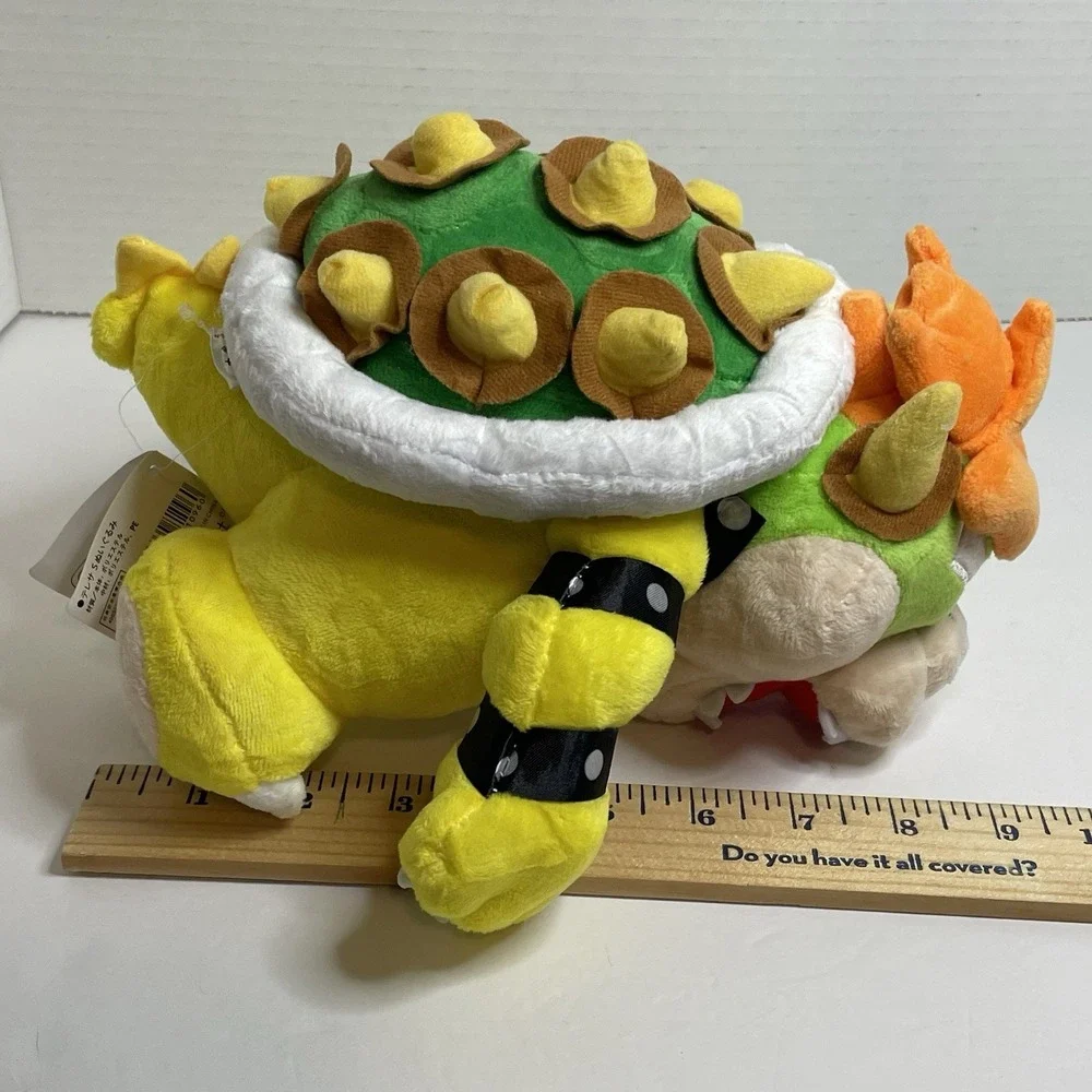 Nintendo Sanei Super Mario HTF King Bowser Stuffed Animal Plush Toy  9